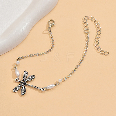 Dragonfly Alloy Link Chain Anklets for Women FS-WG88D05-01-1