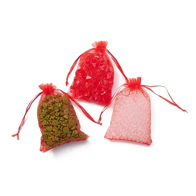 Organza Gift Bags with Drawstring OP-R016-10x15cm-01-1