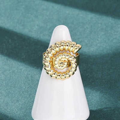 Ocean Brass Cuff Open Rings RJEW-Z129-01G-04-1