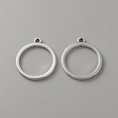 Alloy Open Back Bezel Pendants FIND-WH0421-145AS-1