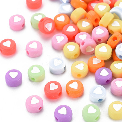 Opaque Acrylic Beads MACR-T027-01-1