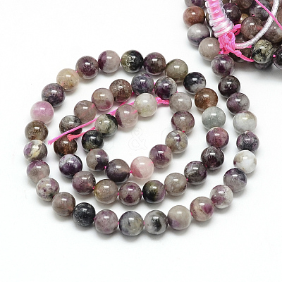 Natural Tourmaline Beads Strands X-G-S150-01-5mm-1