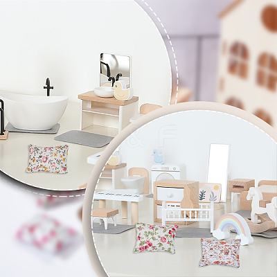 Cloth Mini Furniture Cushion DIY-WH0671-131-1
