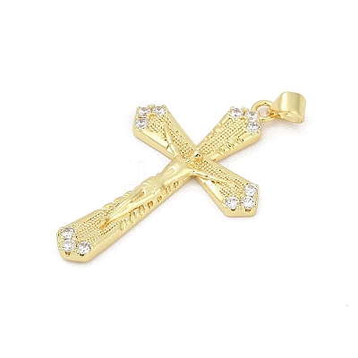 Brass Micro Pave Cubic Zirconia Pendants KK-D317-107G-1