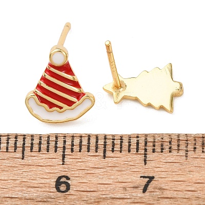 925 Sterling Silver Stud Earrings EJEW-F397-02G-1