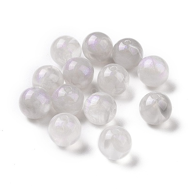 Opaque Acrylic Beads OACR-E014-19B-04-1