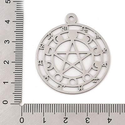 201 Stainless Steel Pendants STAS-Z109-02P-1-1