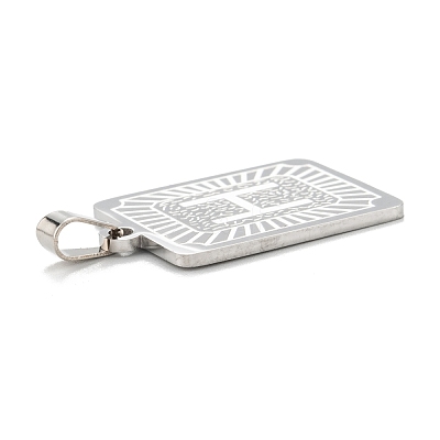 Non-Tarnish 304 Stainless Steel Pendants STAS-K216-48H-P-1