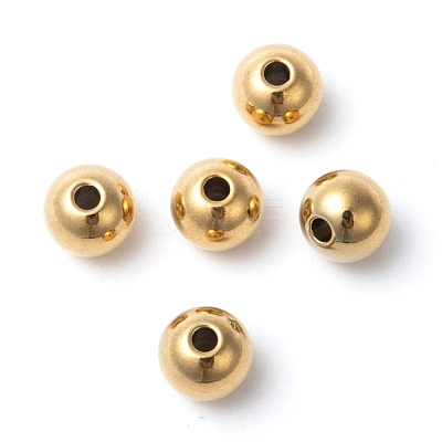 Ion Plating(IP) 304 Stainless Steel Beads STAS-D052-8mm-G-1