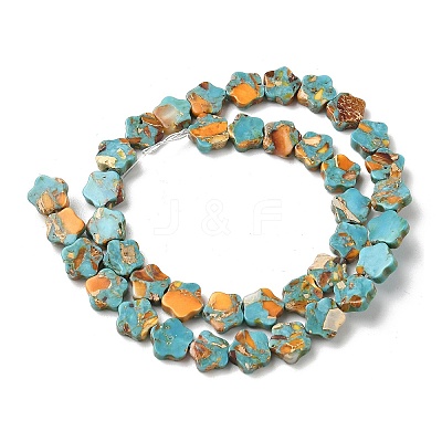 Dyed Synthetic Imperial Jasper Beads Strands G-D337-10mm-B03-1