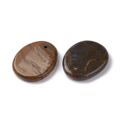 Natural Tiger Iron Pendants G-C110-07B-1