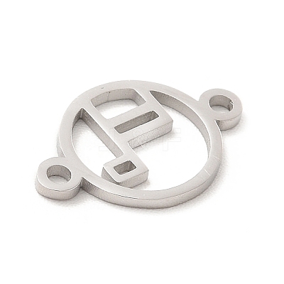 Non-Tarnish 304 Stainless Steel Connector Charms STAS-A068-01A-P-1