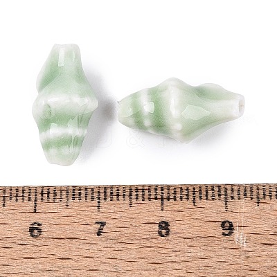 Vintage Handmade Porcelain Beads PORC-Q006-08J-1