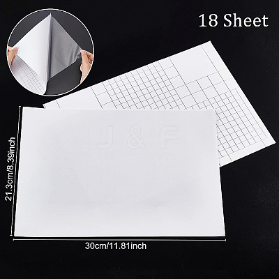 Plastic Copier Transparency Film DIY-WH0325-20-1