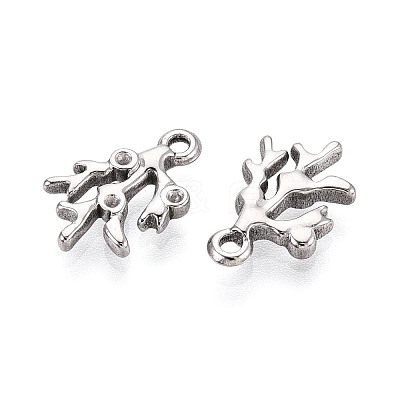 304 Stainless Steel Pendant Rhinestone Settings STAS-T067-44P-1