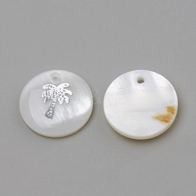 Freshwater Shell Pendants SHEL-Q010-008P-1