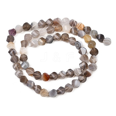 Natural Botswana Agate Beads Strands G-P611-C08-01-1