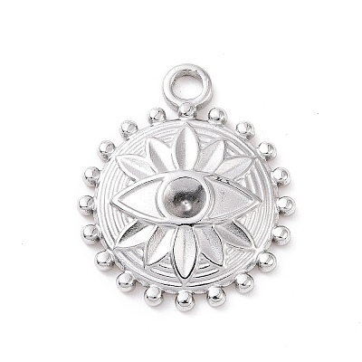 Tarnish Resistant 304 Stainless Steel Pendant Rhinestone Settings LS-STAS-G287-16P-1