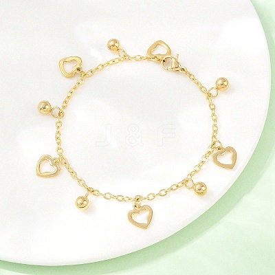 304 Stainless Steel Bracelets BJEW-D458-07G-1