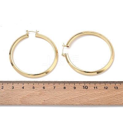 Brass Big Hoop Earrings for Women KK-CBA4112-06G-1
