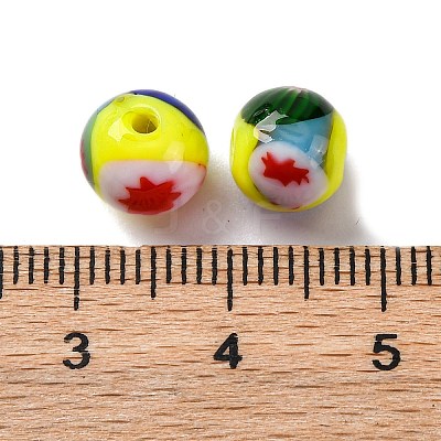 Handmade Millefiori Lampwork Beads LAMP-R003-02A-03-1