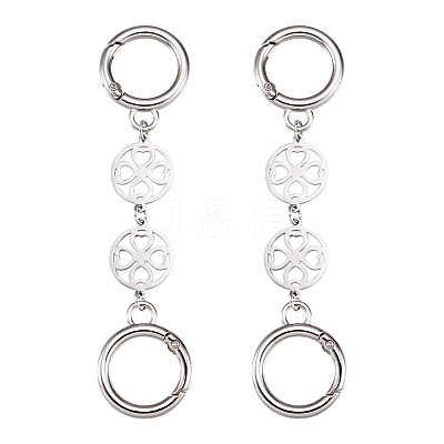 2Pcs 304 Stainless Steel Bag Extension Chains AJEW-TAC00013-1