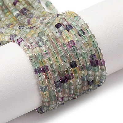 Natural Fluorite Beads Strands G-B142-C05-2x2mm-1