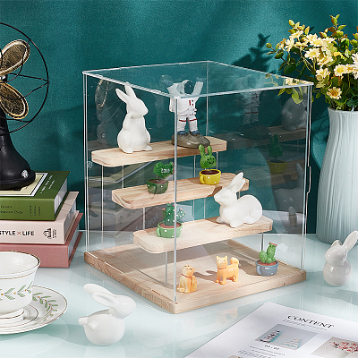 Assembled Acrylic Model Toy Display Box ODIS-WH0029-42-1