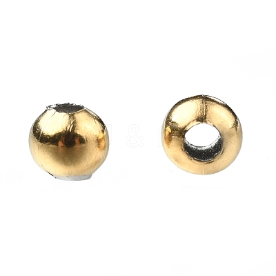 Round PVD Vacuum Plating 304 Stainless Steel Beads X-STAS-F105-03-4mm-1
