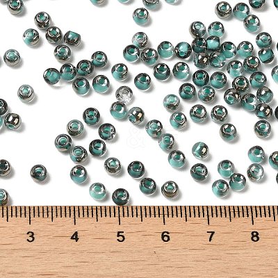 Transparent Inside Colours Glass Seed Beads SEED-H002-A-C222-1