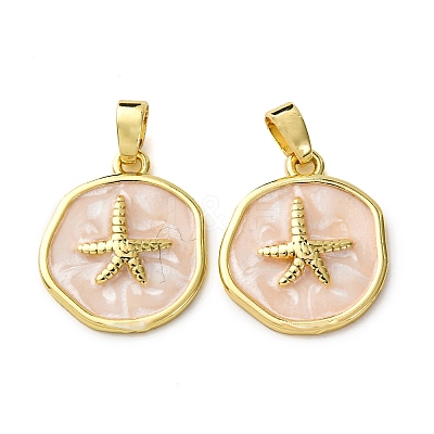 Brass Enamel Pendants KK-F911-01B-G03-1
