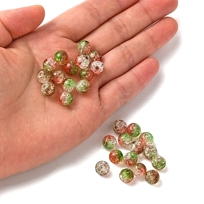 50G Transparent Crackle Acrylic Beads CACR-YW0001-01C-1