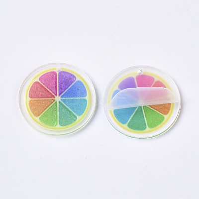 Acrylic Pendants X-OACR-S035-07-M-1