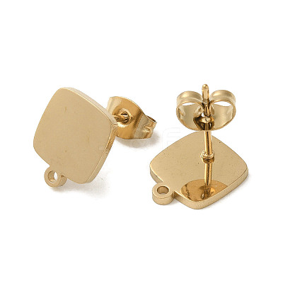 Ion Plating(IP) 304 Stainless Steel Stud Earring Findings STAS-I206-06G-1