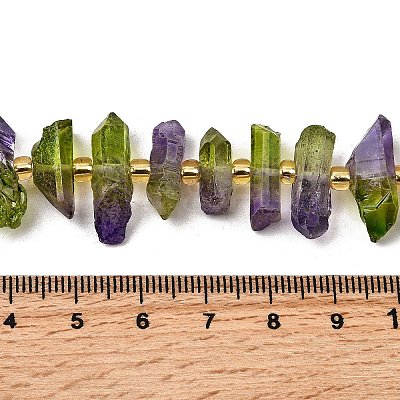 Electroplated Natural Quartz Crystal Beads Strands G-F800-D10-1