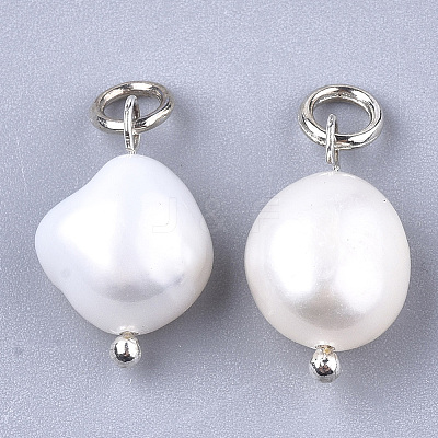 Natural Cultured Freshwater Pearl Pendants PEAR-Q013-01A-1