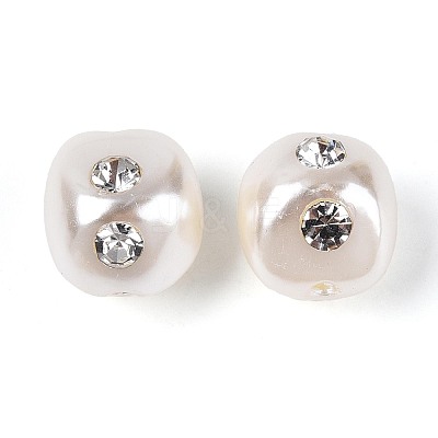 ABS Plastic Imitation Pearl Beads SACR-T017-77B-1