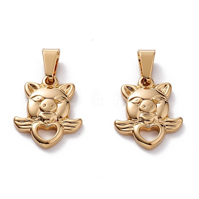 304 Stainless Steel Pendants STAS-J036-156G-1
