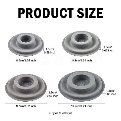 4Pcs 4 Styles PE and Flocking Bead Design Boards ODIS-FS0001-01E-1
