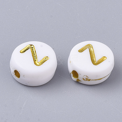 Plating Acrylic Beads PACR-R242-01Z-1