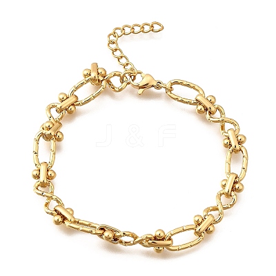 304 Stainless Steel Oval & Infinity Link Chain Bracelets for Women BJEW-K226-14C-G-1