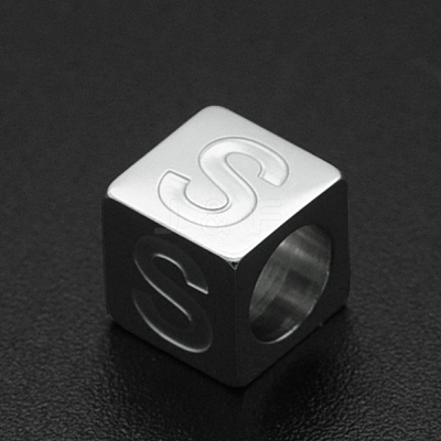 Non-Tarnish 201 Stainless Steel European Beads STAS-N090-LA062-S-1