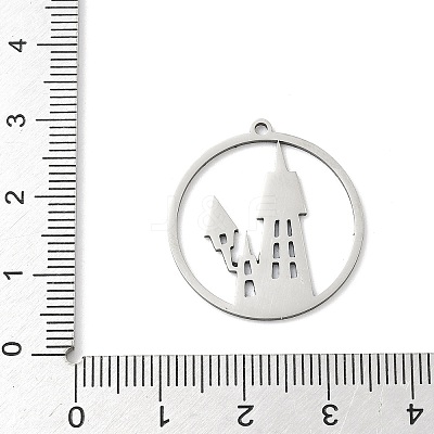 201 Stainless Steel Pendants STAS-G366-02P-10-1