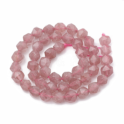 Natural Strawberry Quartz Beads Strands G-S332-6mm-006-1
