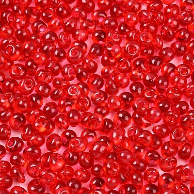 3/0 Baking Paint Glass Fringe Seed Beads SEED-A034-04E-1