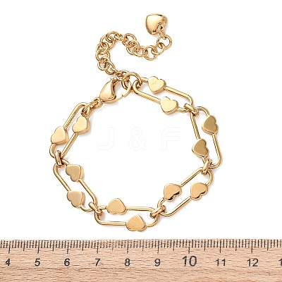304 Stainless Steel Chain Bracelets BJEW-P379-01G-1
