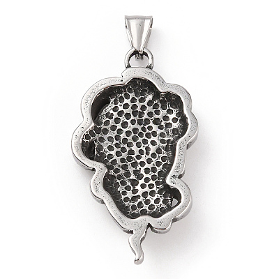 304 Stainless Steel Big Pendants STAS-A083-13AS-1