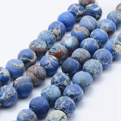 Natural Imperial Jasper Beads Strands G-K232-6mm-01C-1