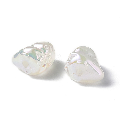 UV Plating Rainbow Iridescent Acrylic Beads PACR-M003-15C-1