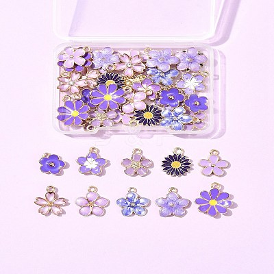 40Pcs 10 Styles Eco-Friendly Zinc Alloy Pendants FIND-FS0003-47-1